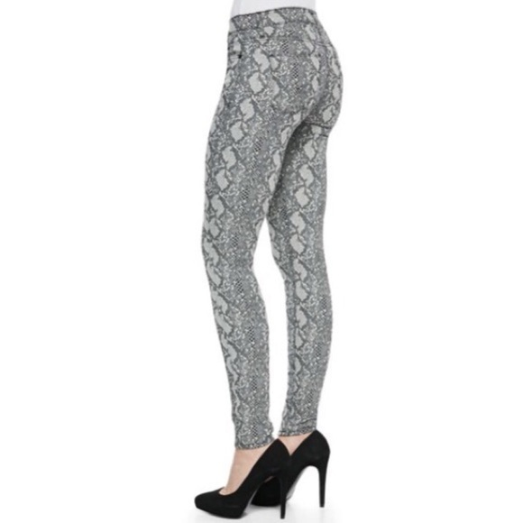 Hudson Python Sexy Snake Mid rise Nico Super Skinny Pants - Picture 1 of 5